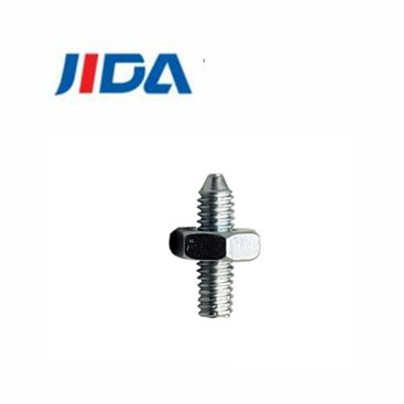 M2.5 9mm শঙ্কু শেষ হেক্স হেড বোল্ট এবং বাদাম নীল সাদা জিঙ্ক ধাতুপট্টাবৃত
