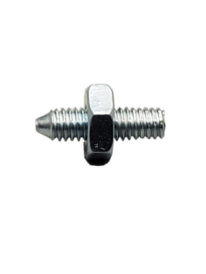 M2.5 9mm শঙ্কু শেষ হেক্স হেড বোল্ট এবং বাদাম নীল সাদা জিঙ্ক ধাতুপট্টাবৃত