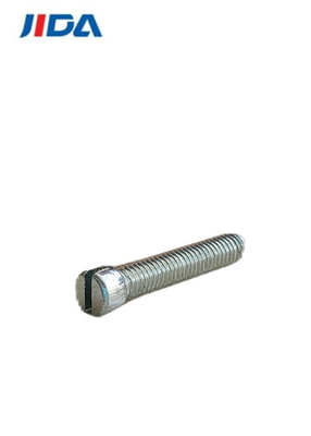 M3 X 16mm রাউন্ড স্লটেড হেড মেশিন স্ক্রু ব্লু হোয়াইট জিঙ্ক