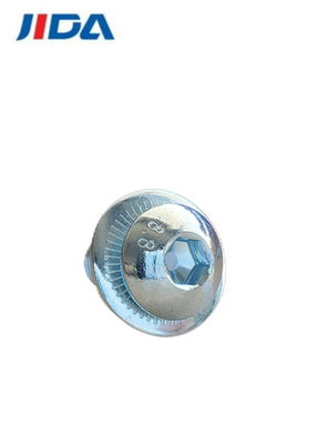 M8×18mm গ্রেড 8.8 হেক্সাগন সকেট ফ্ল্যাট রাউন্ড প্যান হেড কম্বিনেশন স্ক্রু ওয়াশার সহ